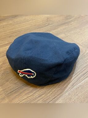 Vintage 90s Buffalo Bills Embroidered Newsboy Hat / Flat Cap